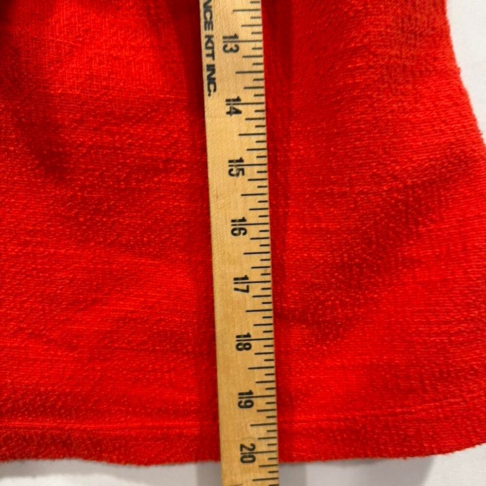 Madewell Red Terry Cloth Ruffle Strap Tie Front Tank Sz XS Preppy! - Picture 5 of 6